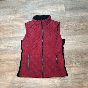 Andrew Mark Women's Dark red Quilted Vest Size M